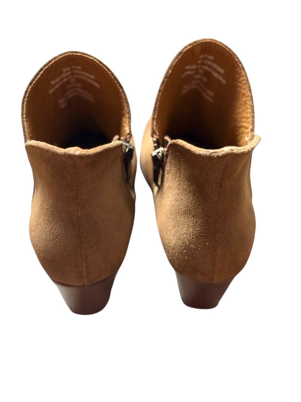 Thursday Boot Co Everyday Ankle Boots Taupe Suede Leather Heeled Booties 7 - Picture 8 of 12
